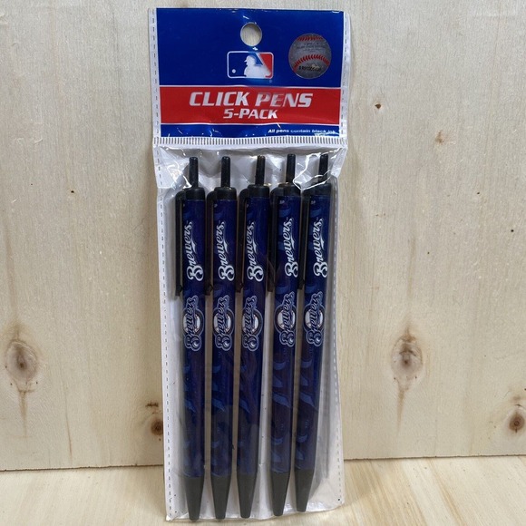 Pick your Team! MLB Baseball Team Logo Click Pens Multi-Pack with Team Logo - Picture 6 of 6